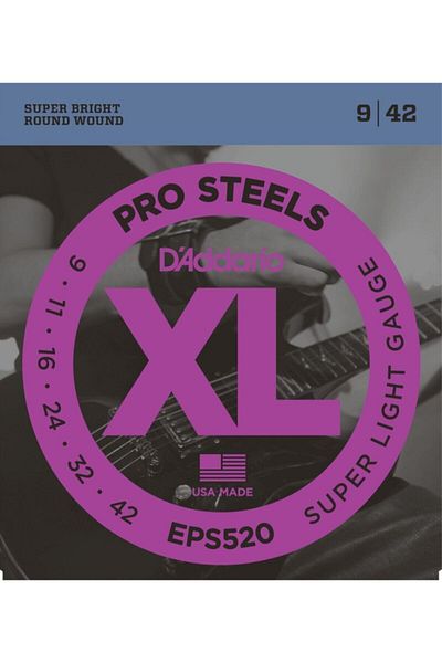 Daddario Eps520 Electro Wire Set 09 Prosteel Super Light 0.9 Set
