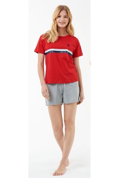 U.S. Polo Assn. Women's Shorts and Top Suit Set