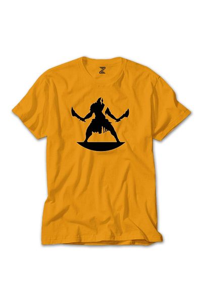 Z zepplin Κίτρινο T-shirt God Of War Kratos 2