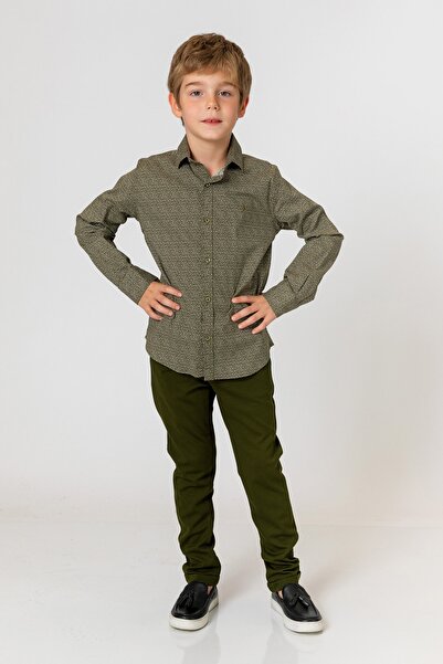 incity Boy's Khaki Shirt