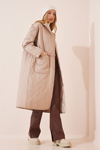 Happiness İstanbul Mantel - Beige - Parka