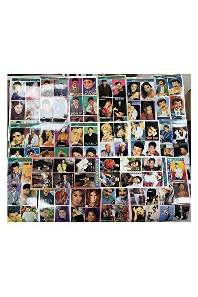 Dolu 90 'lar Nostaljik Sanatçı Sticker (sanatçı Etiketi) 20 X 6 = 120 Sticker