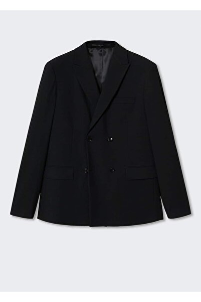 MANGO Man Dar Kesimli Kruvaze Blazer Ceket