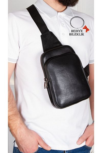 Newish Polo Δερμάτινη τσάντα χιαστί Alva Clup Bodybag