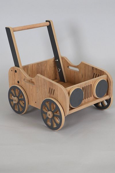 HobiMax Wooden Toy Car with 4 Wheels