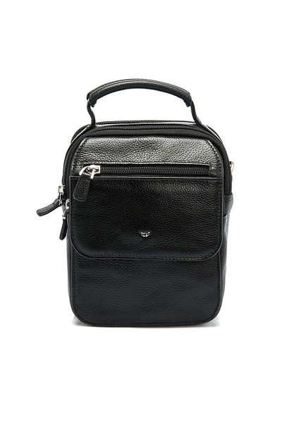 Tergan Genuine Leather Black Men's Messenger Bag S1AC00021285