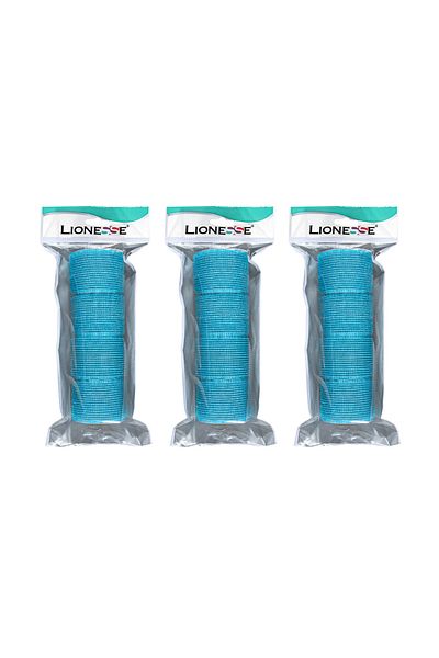 Lionesse Curler 1115 Blue with Sponge 4 Pack 3 Pieces
