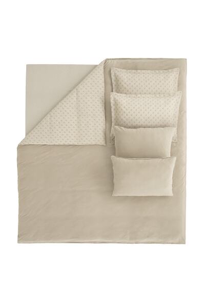 Yataş Charme Arwin Double Velvet Satin Duvet Cover Set - Mink