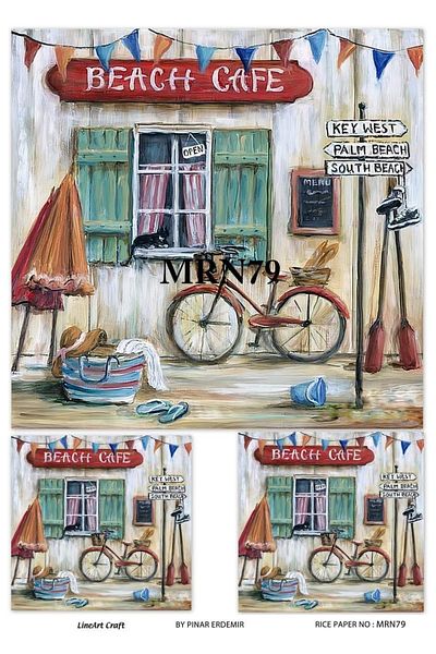 LİNEART La-mrn79 Model Brass Decopage Paper