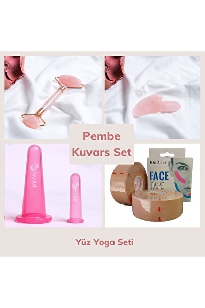 HVM Yüz Yoga Seti Pembe Kuvars, Face Yoga Set
