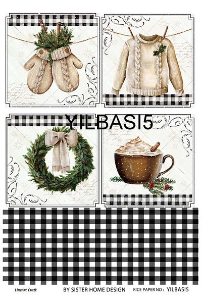 LİNEART Brass Decopage Paper La Year Bası5