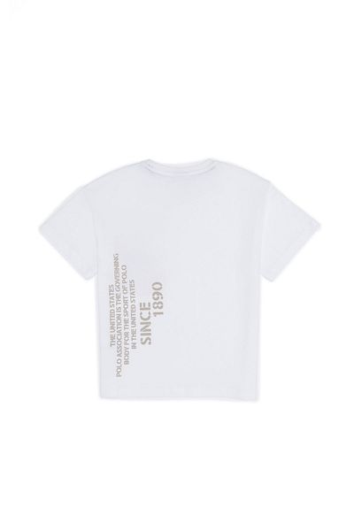 U.S. Polo Assn. Λευκό αγορίστικο T-Shirt
