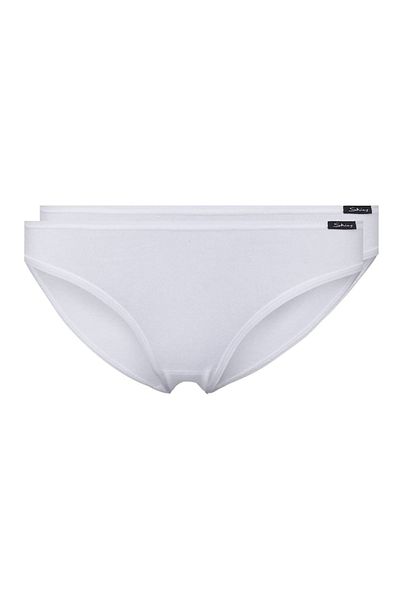 Skiny Damen Rio Slip-Bikini-Abdeckung – 2er-Pack, Baumwolle, dehnbar, Basic