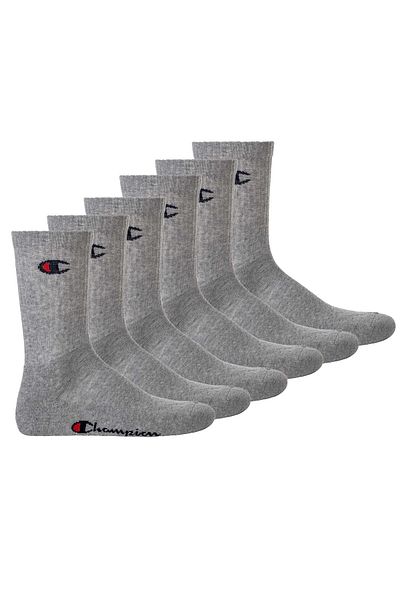 Champion Unisex-Socken, 6 Paar – Crew-Socken Basic