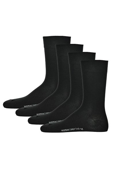 Hudson Herren Socken 4 Paar – nur 4er-Pack, Strumpf, Komfortbund, Einfarbig