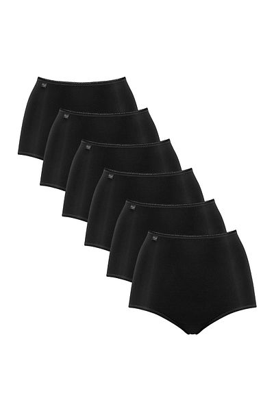 SLOGGI Damen Slip Maxi, 6er Pack - 24/7 Mikrofaser, einfarbig