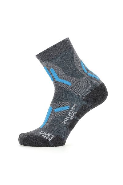 UYN Damen Trekking Socken - 2IN Merino Socken, Wandersocken, Merino, Logo