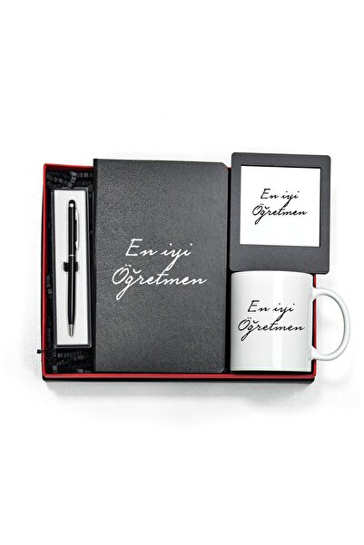 HighClass Öğretmenler Gününe Özel Defter Kupa Kalem Çerçeve Set