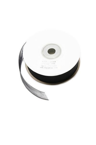 Nazarone Μαύρη κορδέλα οργάντζα - 2cm-23mt (1812)