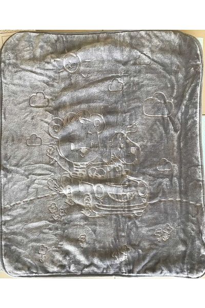 Özdilek Embos Baby Blanket 100x120 Gray