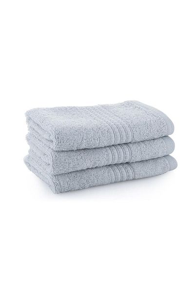 Bambum Home Bambum Cindy - 3 Pack Bamboo Hand Towels Light Gray 30x50cm