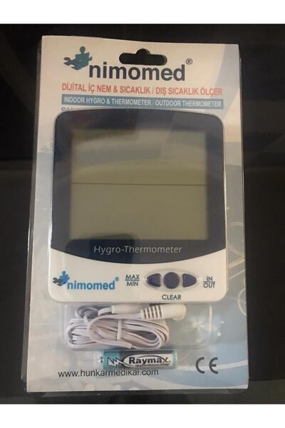 Nimomed Dijital Iç Ve Dış Nem & Sıcaklık Ölçer