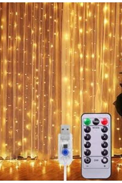 KAYAX 3x2 Fonksiyonlu Kumandalı Usb Modlu Peri Perde Led