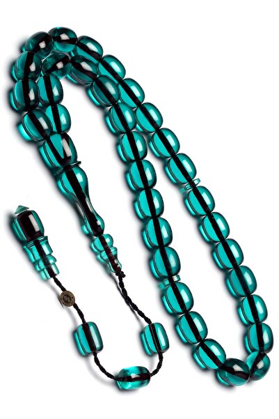 OTTOTESBİH Master Workmanship 8x10mm Fire Amber Rosary with System Tassels