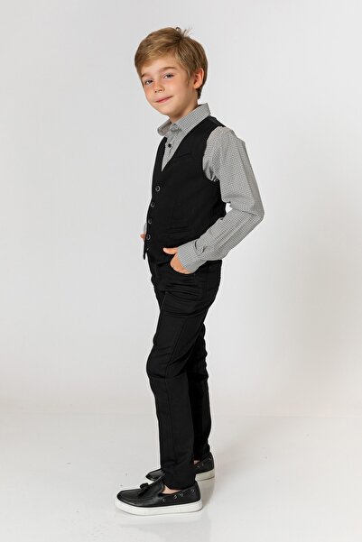 incity Boy's Black Vest