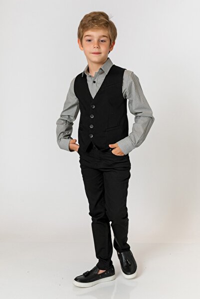 incity Boy's Black Vest