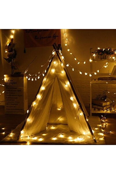 Mashotrend Animasyonlu 3 Metre Yıldız Led - Dekor Yıldız Led - Gün Işığı Elektrikli Led