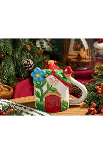 English Home كوب عيد الميلاد من دولوميت فلوري هوم 200 مل ملون