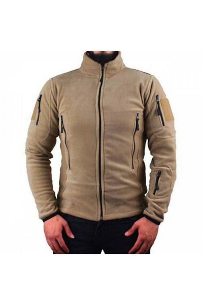 özmertaskerimalzeme Στρατιωτικό Fleece ανδρικό παλτό Tactical Fleece Beige