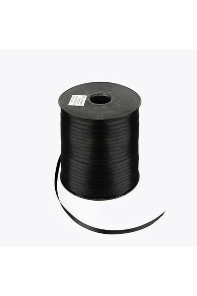 Nazarone Black Satin Ribbon - 6Mm-500Mt (1812)