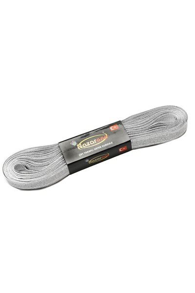 Nazarone Κορδέλα ασημί γκλίτερ 1cm-10mt