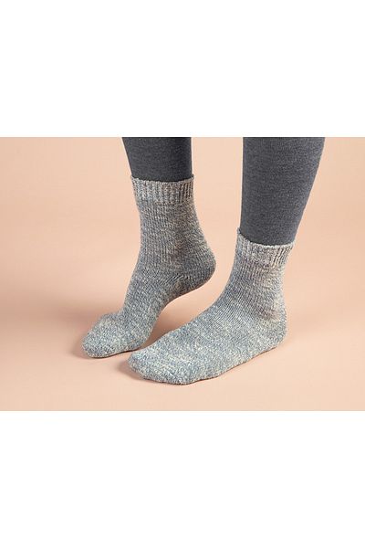 English Home Șosete lungi de damă din bumbac pastel albastru - 36-40