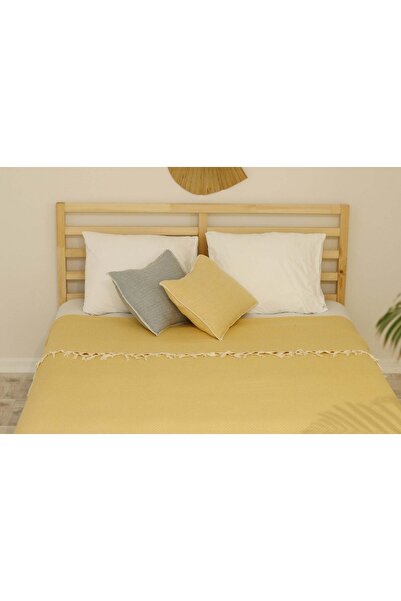 PESHCE Honeycomb Double Bedspread 180×240 Cm Yellow