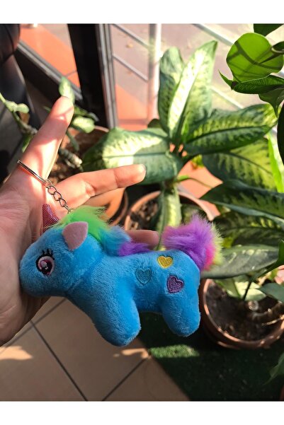 sumicorn Sevimli Mavi Unicorn Peluş Anahtarlık Çanta Ve Cüzdan Aksesuarı Bff ...