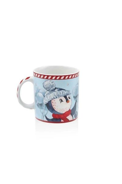 The Mia Sude Penguin Patterned Mug