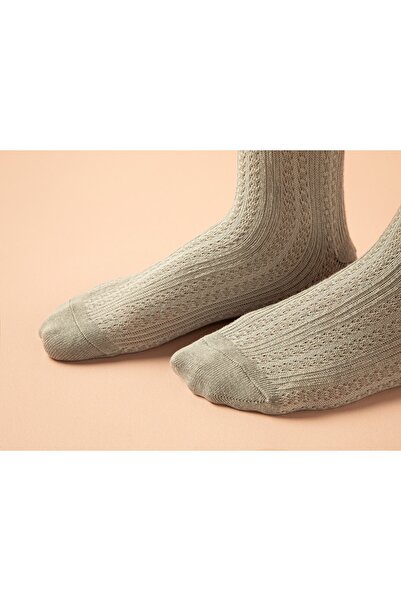 English Home Lucy Cotton Gray Long Women's Socks - 36-40