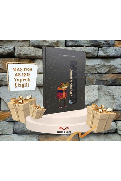 Gıpta Caiet Lazy Master Stitched A5 120 de coli cu copertă rigidă
