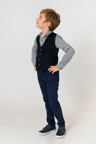 incity Жилет для хлопчика темно-синій