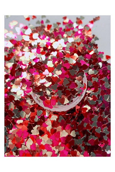 Sirius Hobi Epoksi Reçine Little Hearts Tırnak Makyaj Chunky Glitter 8 gr Hologramlı Sim 2x4gr Kutulu
