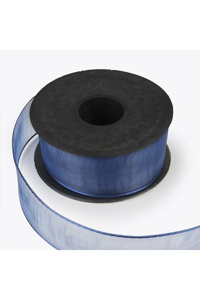 Nazarone Κορδέλα σιφόν Navy Blue - 4cm-20mt (1111)