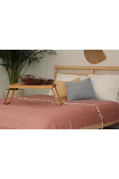 PESHCE Honeycomb Double Bedspread 180×240 Cm Dried Rose