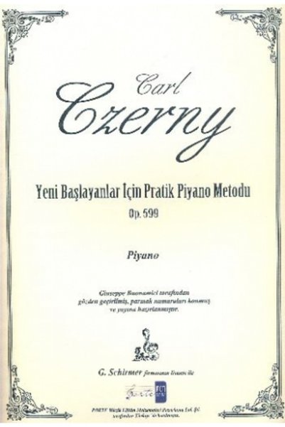 Porte Müzik Yayınları Czerny Op.599