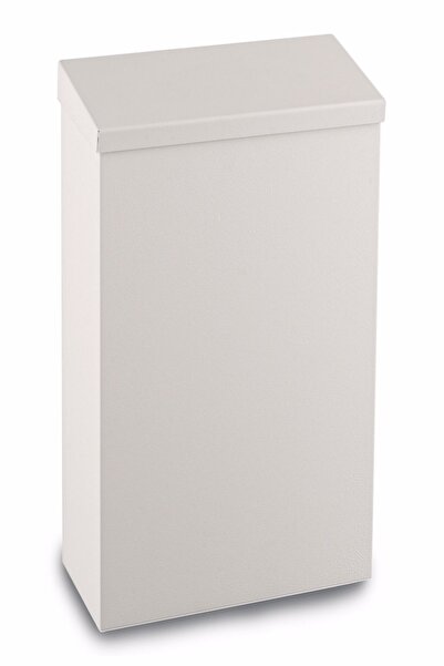 KG-GOLDPAPER 7 Litre Kapasiteli Paslanmaz Çelik Beyaz Renk Kapaklı Duvara Mon...