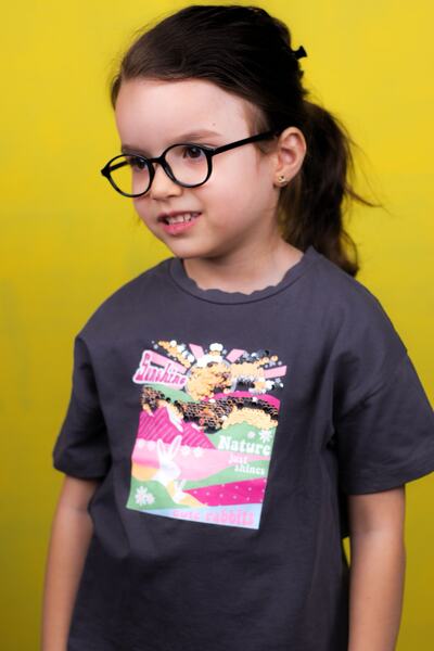 By Donetto 1-5 Years Unisex Black Children's Glasses - Red Handle Detailed, C...