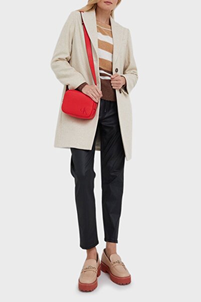 Calvin Klein Shoulder Bag - Red - With Slogan