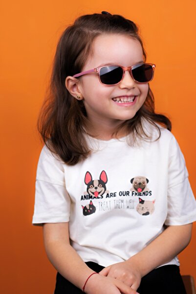By Donetto Yeni-unisex ( 5-9 Yaş ) Polarize Pembe Çocuk Güneş Gözlüğü